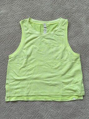 Lululemon Neon Yellow Workout Tank